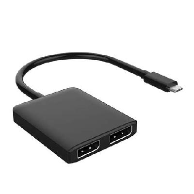 USB C To Dual Display Port Adapter