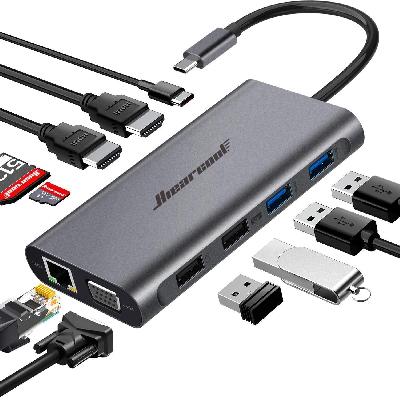 USB2.0 Extender Over RJ45  4-Port Hub