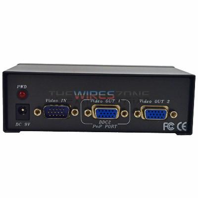 VGA Splitter 2 Port 1 in 2 Out