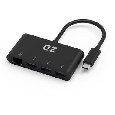 QZ USB 3.1 Type C to Ethernet LAN RJ45 Converter Adapter