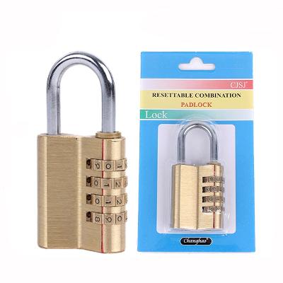 4 Digit Combination Brass Reset Password Lock