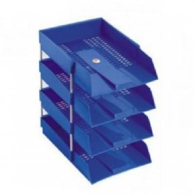 Omega Blue Document Tray 4 tier 1718