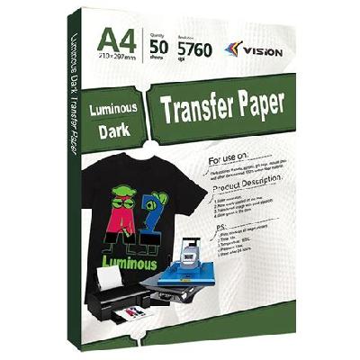 PLUSprint Tshirt Transfer Ink-Jet Paper for Dark Textile A4