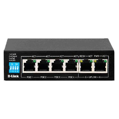 D-Link 6-Port Unmanaged POE Switch DES-F1006P-E