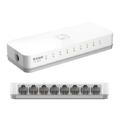 D-LINK DES-1008C 8-Port 10 100 Desktop Switch (White)