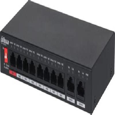 Dahua 8-port Unmanaged Desktop Switch With 8-port Poe, Pfs3010-8et-96 (black)