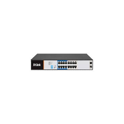 DGS-F1018P-E 250M 16 1000Mbps PoE Switch with 2 SFP Ports