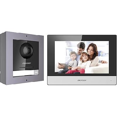 Hikvision VDP DS-KIS202 7-inch Upgraded Video Door Phone (Grey White) Brand: HIKVISION