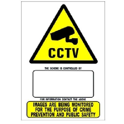 A6 Size CCTV Warning Decal