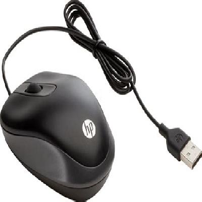 Black Wired Computer Mouse
