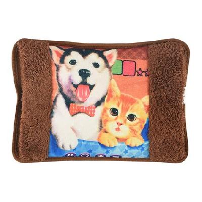 Elanor Electric Hot Gel Pad Fur Velvet With Hand Pocket Pain Relief Heating Pad