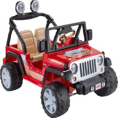Red White 5002 12 Volts Battery Operated Jeep