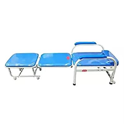 White and Blue Attendant Bed Cum Chair