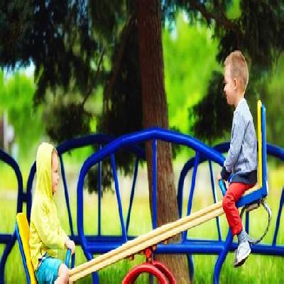 Children Seesaw