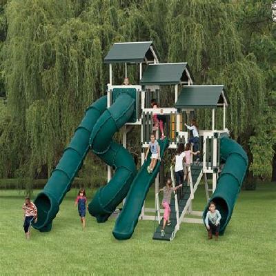 Outdoor Spiral Slide