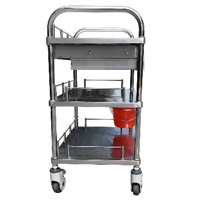 Hospital Three Shelve Instrument Trolley