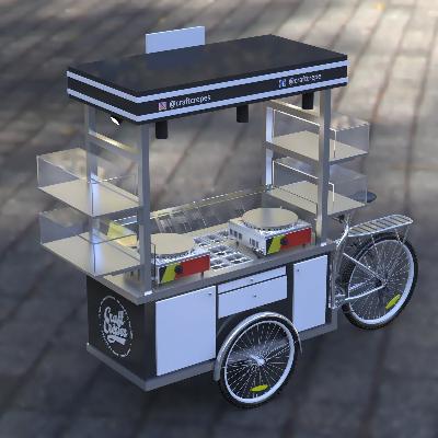 food cart with engine type