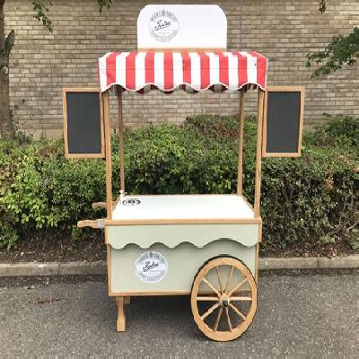 Ice Cream Wooden Cart