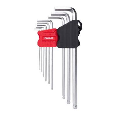 9Pcs Ballpoint Hexkey Set Extra Long