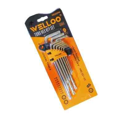 9Pcs Torx Key Set Standard Length