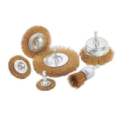 Crimped  Wire Cup Brush With Spindle
