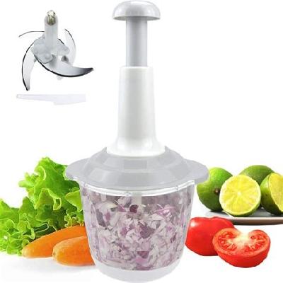D0065_Manual Stainless Steel Compact Extra Sharp Hand Held Vegetable Chopper