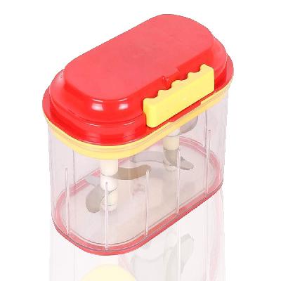 D0071_Plastic Vegetable Chopper Set (3 Pcs, Orange)