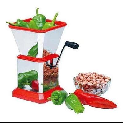 D0084 _Stainless Steel Vegetable Cutter Chopper (Chilly Cutter)