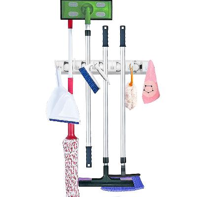 D0199_5-Layer Multipurpose Wall Mounted Organizer Mop And Broom Holder