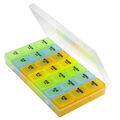 D0397_Tablet Pill Organizer Box With Snap Lids
