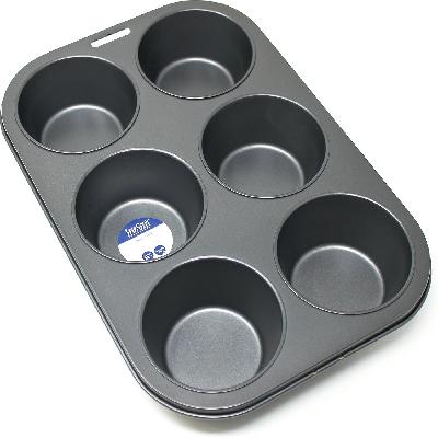 D2210 Non-Stick Reusable Cupcake Baking Slot Tray for 6 Muffin Cup