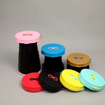 D2501 Foldable Height Adjusting Stool Space Saving Telescopic Stool