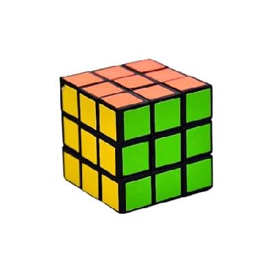 D4817 Plastic Fancy 3x3 Small Cube Puzzles Game - 2 Pieces (Multicolour).