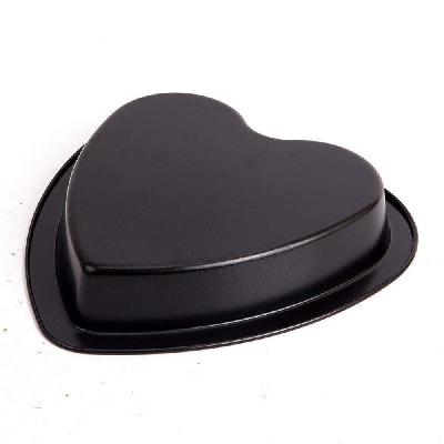 D 2209 Heart Shape Cake Mould Non Stick Steel 1 kg Cake Baking Tray ( 23cm)