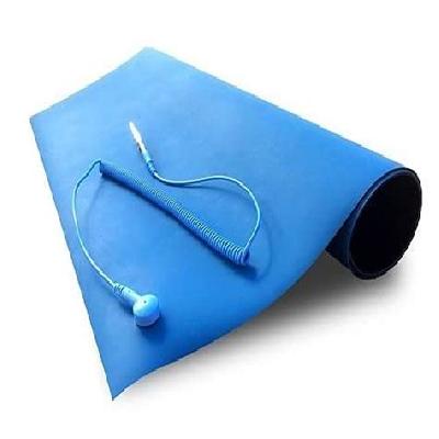 SCHOFIC 3-Layer Anti-Static ESD Safe PVC Mat With Grounding Cord 1 X 2 Meter