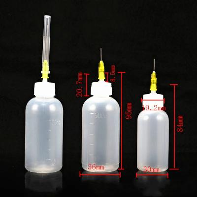 SCHOFIC 50ml Empty E-Liquid Plastic Rosin Flux Alcohol Bottle