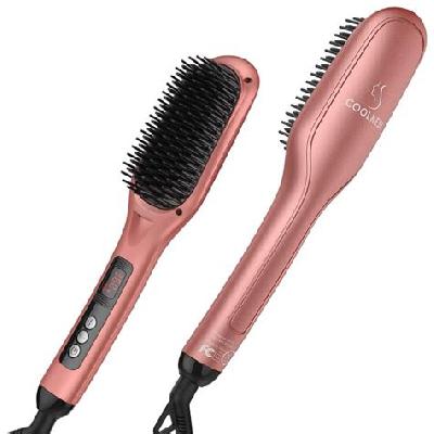 Fast Hair Straightener Brush Ceramic Straightening Brush