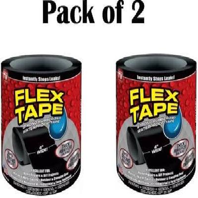 Flex Tape Waterproof Rubberised Sealing Tape Gorilla Tape (Black Pack Of 1)