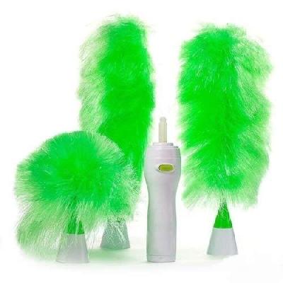 Go Dust Electric Feather Spin Motorised Cleaning Brush Duster, Medium Dry Duster Set Dry (Pack of 3)