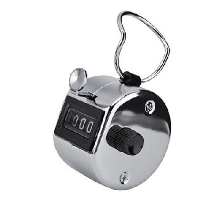 Hand Tally Counter Analog Tally Counter  (Silver Pack of 1)