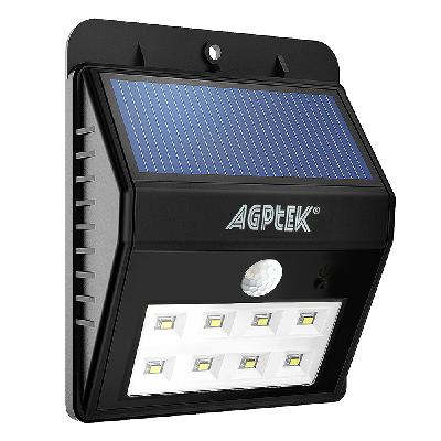 LED Weatherproof Solar Light Motion Sensor Wall Light And Garden, (Wall Mounted Pack Of 1)