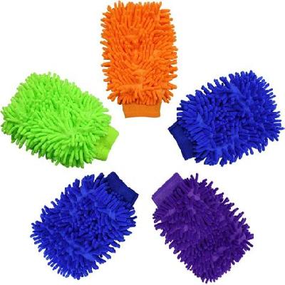 Microfibre Soft Car Cleaning Mitt Dust Double Sided Gloves