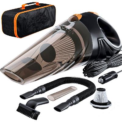 Portable 12v Car Mini Dust Car Vacuum Cleaner  Dry Vacuum Cleaner  (Multicolor)