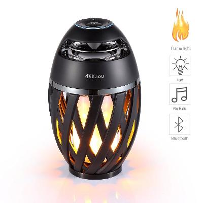 Stylish Flame Lamp Wireless Speaker Torch Atmosphere 5 W Bluetooth Speaker  (Black, Stereo Channel)