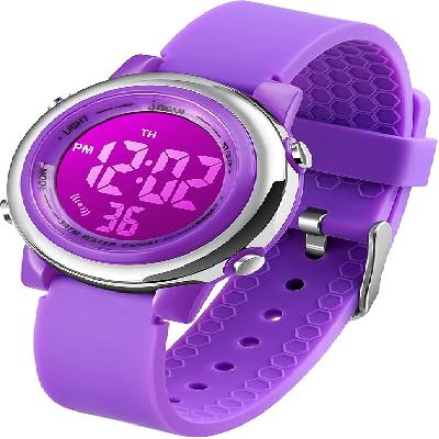 7 Lights Sports Digital Watch For Kids (Multi Colors)