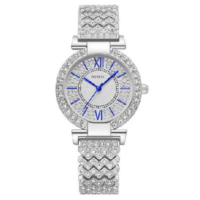 Analogue Rose Gold Dial Diamond Studded Womens Watch