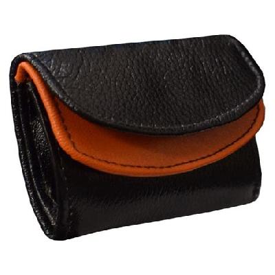 Button Black Card Holder