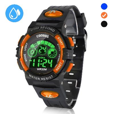 LED Digital Attractive Shape Auto Power Off Watches For Kids