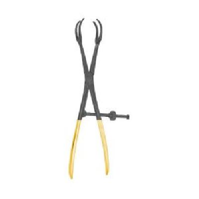 Patella Holding Forcep With Double Prong