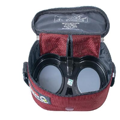 Ecoline Q4 Electric 1400ml Stainless Steel Lunch Box (Maroon)